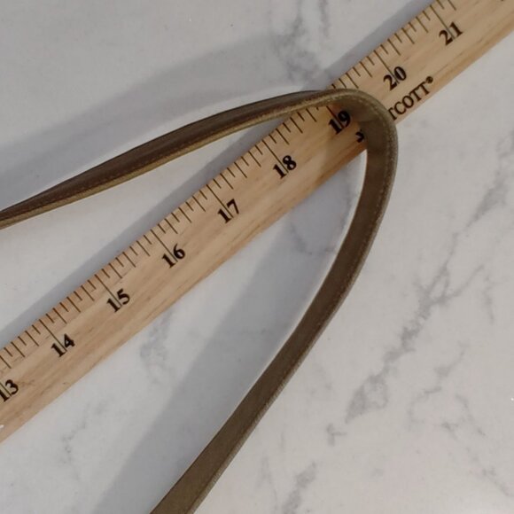 VNTG Sharif Rope Detailed Gold Leather Bucket Crossbody Bag Tasseled Medium - Picture 15 of 15